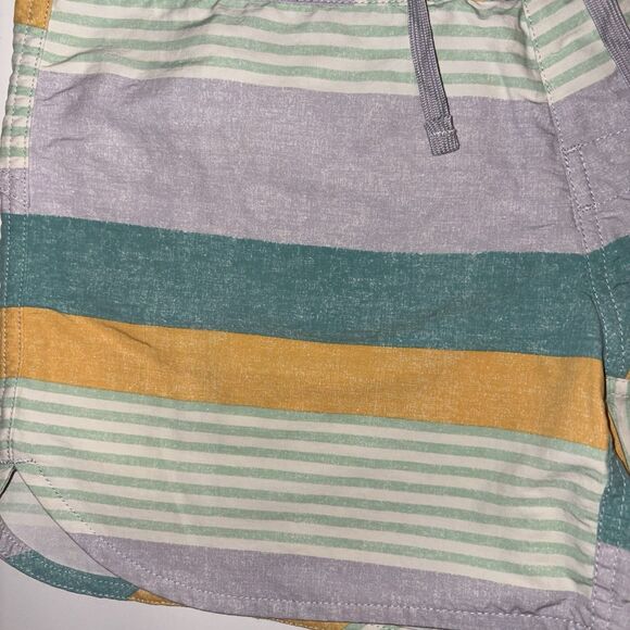 Patagonia Wavefarer Board Shorts Women’s Size 8 Lavender Yellow Green Stripe - Picture 5 of 11